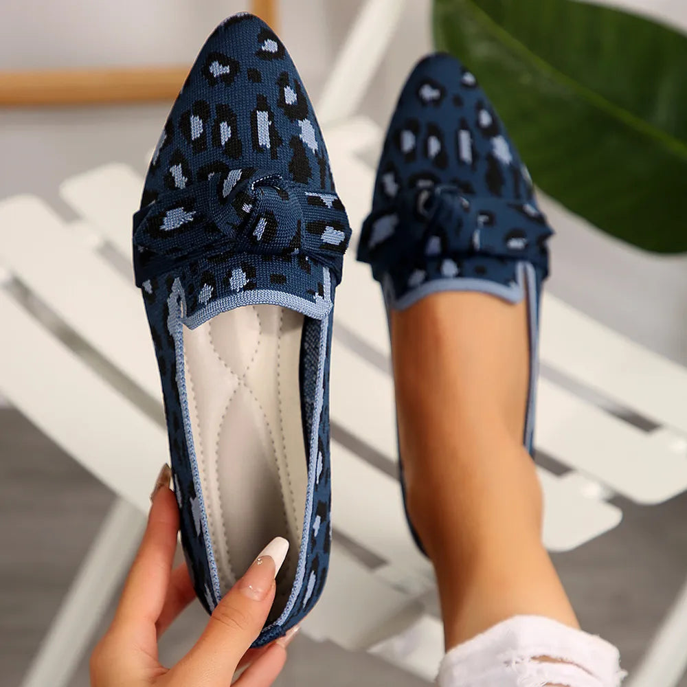 Scarlett spetsiga slip-ons, marinblå