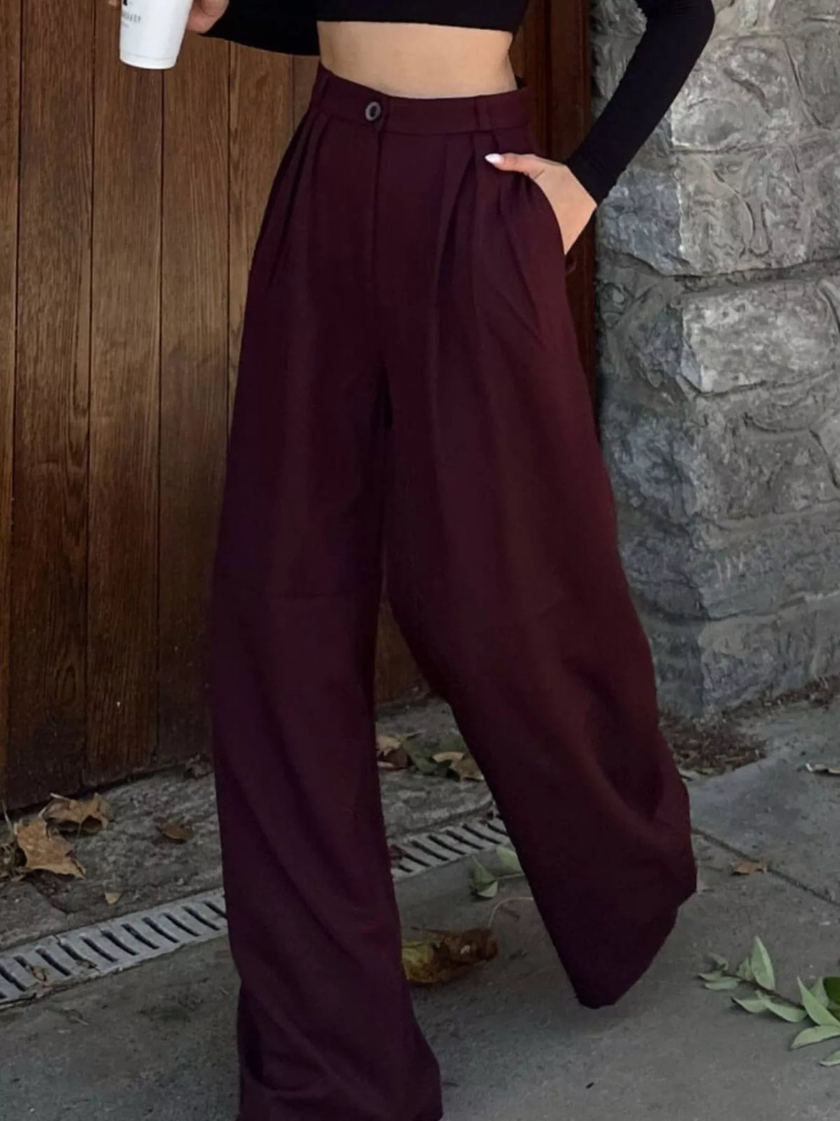 Judit högmidjade byxor