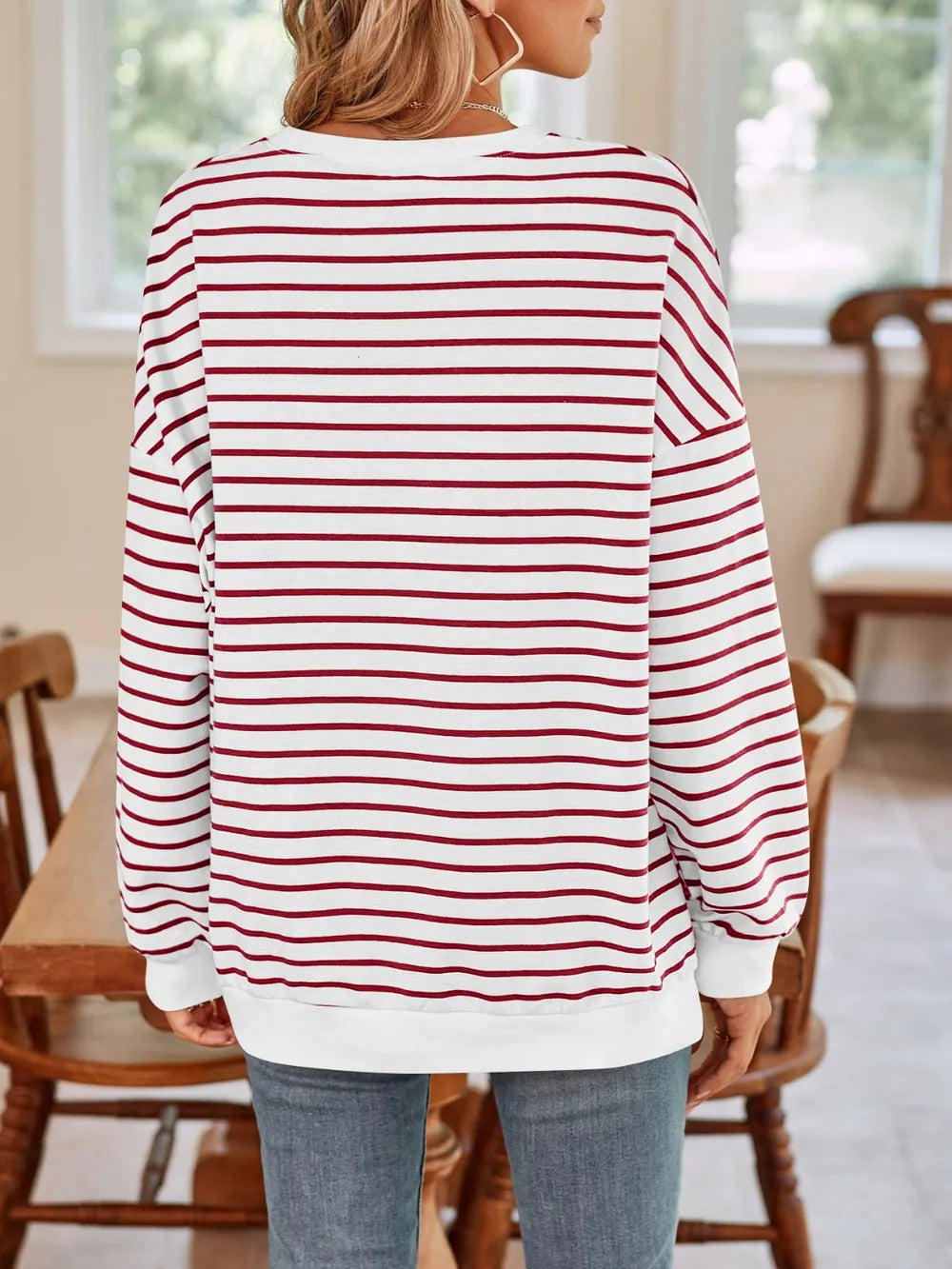 Birgit randig sweatshirt