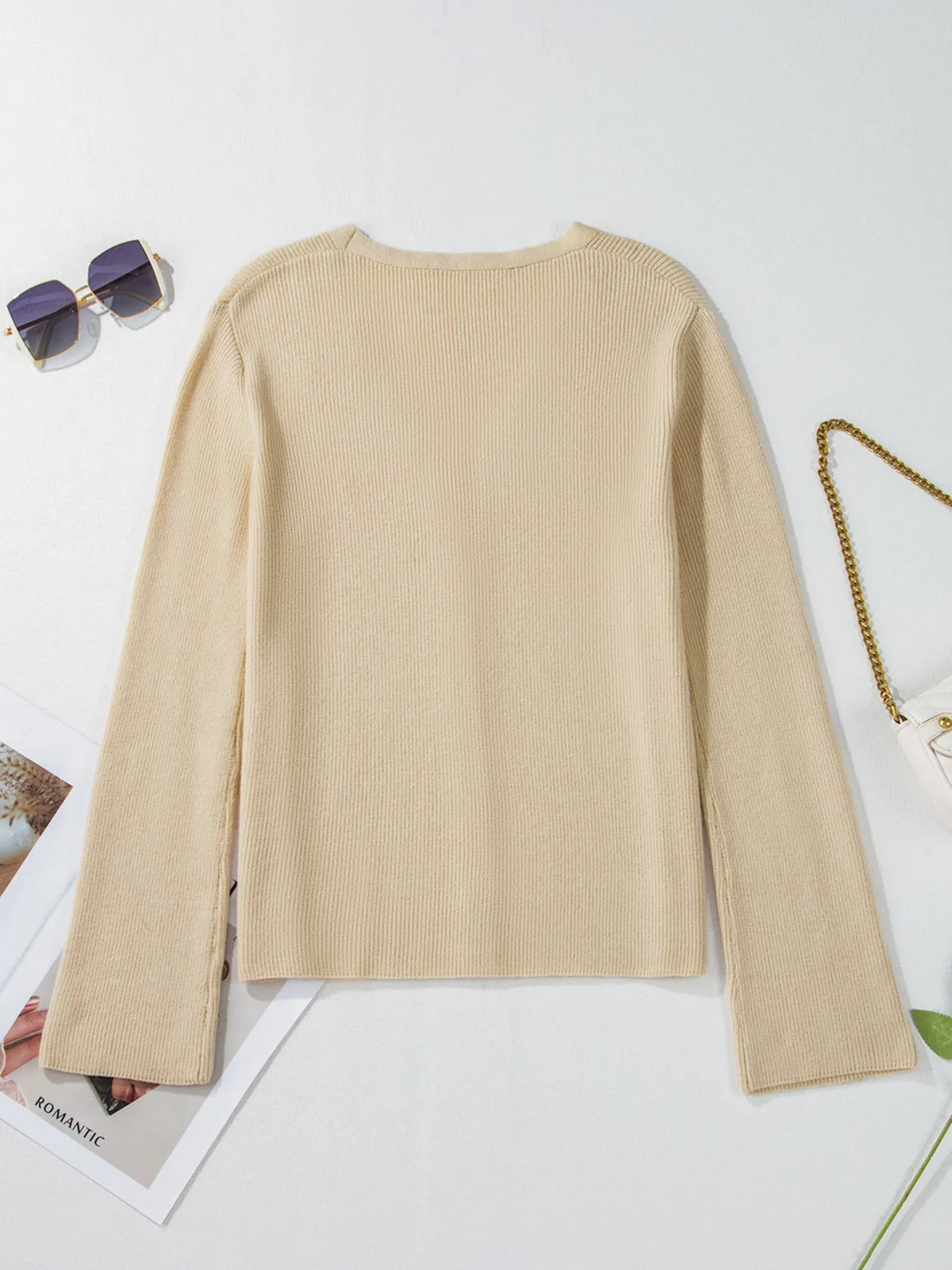 Aude v-ringad cardigan