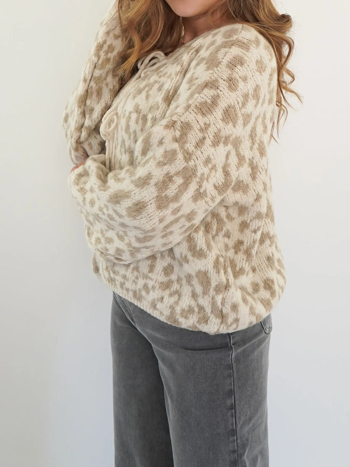 Irja leopardmönstrad cardigan