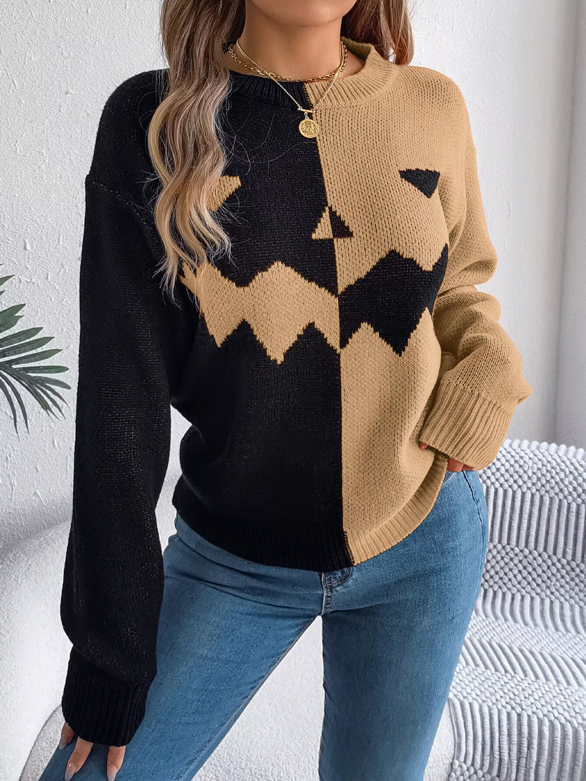 Camilla tröja med pumpamotiv