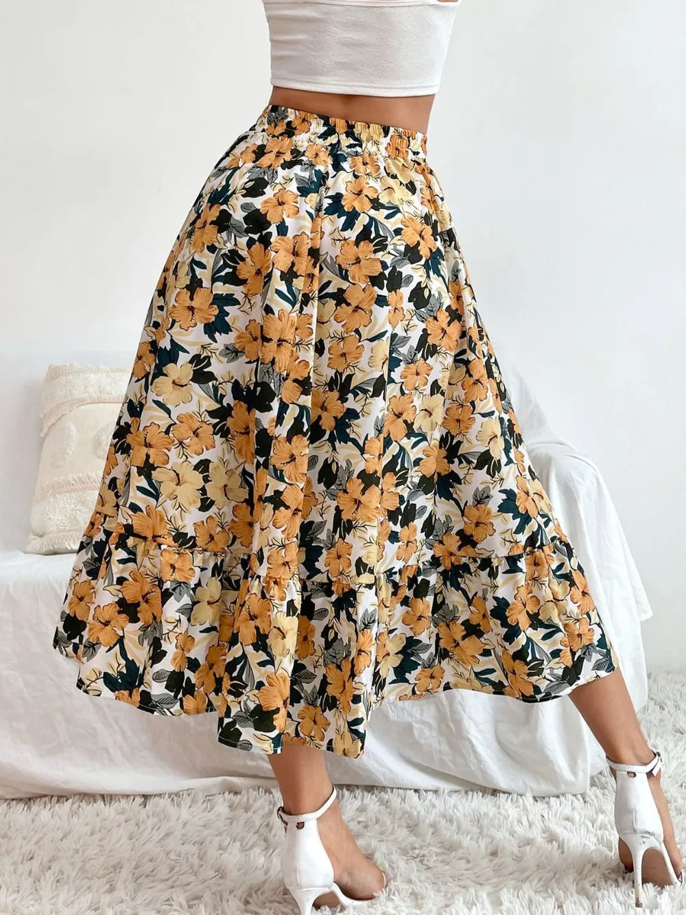Livia mönstrad midikjol