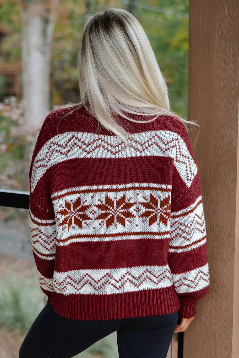 Viveka geometrisk cardigan