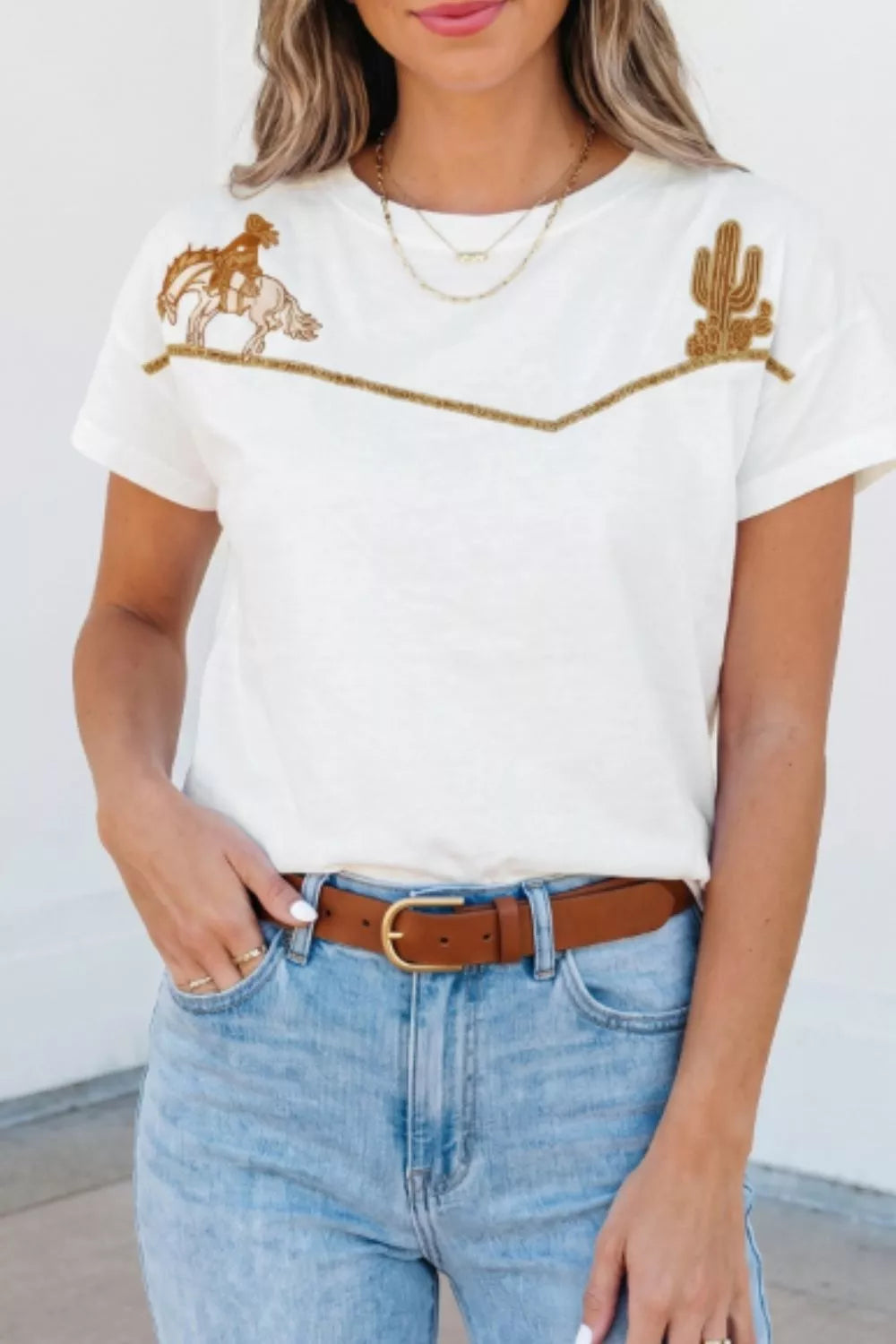 Angelica broderad t-shirt