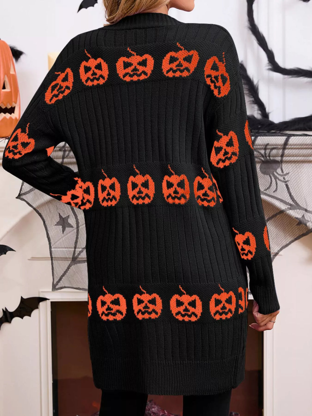 Belina cardigan med pumpamotiv