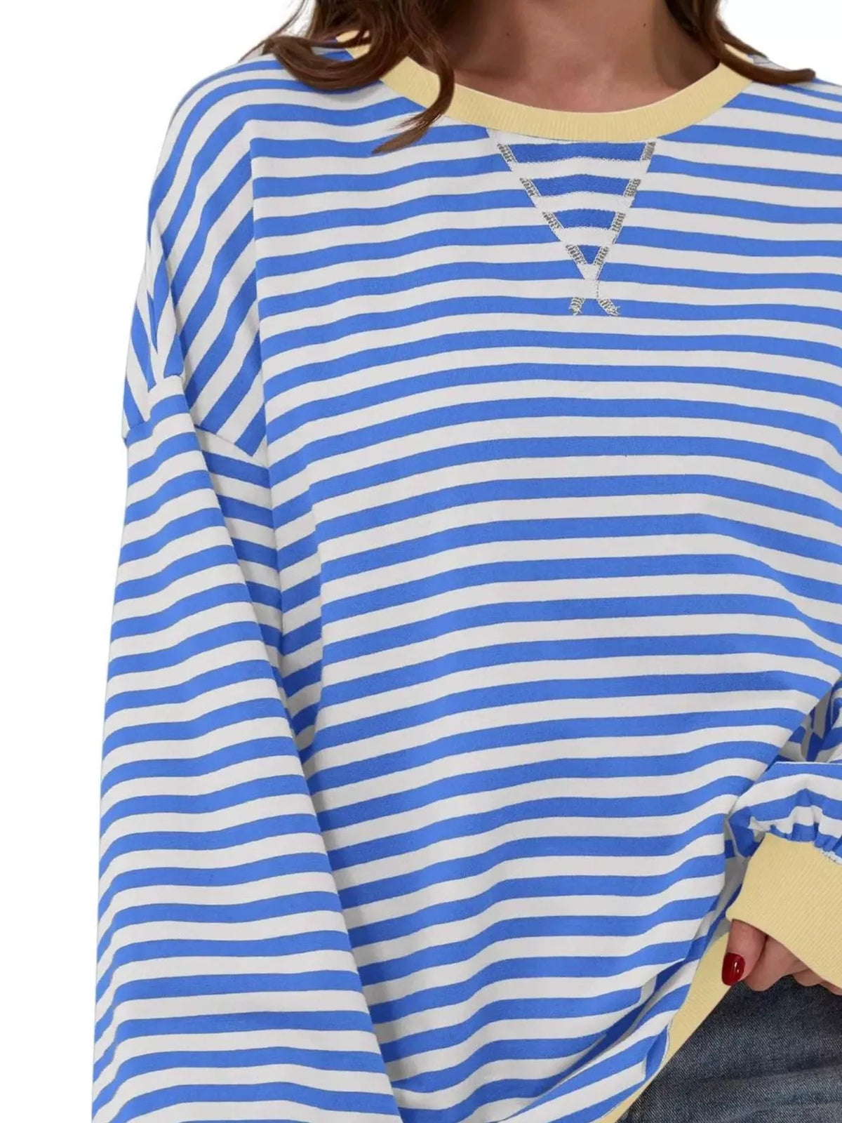 Ella randig sweatshirt