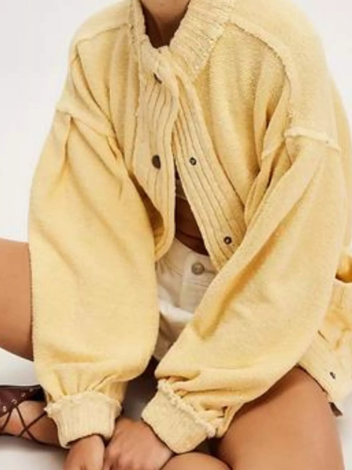 Urd oversize cardigan, gul