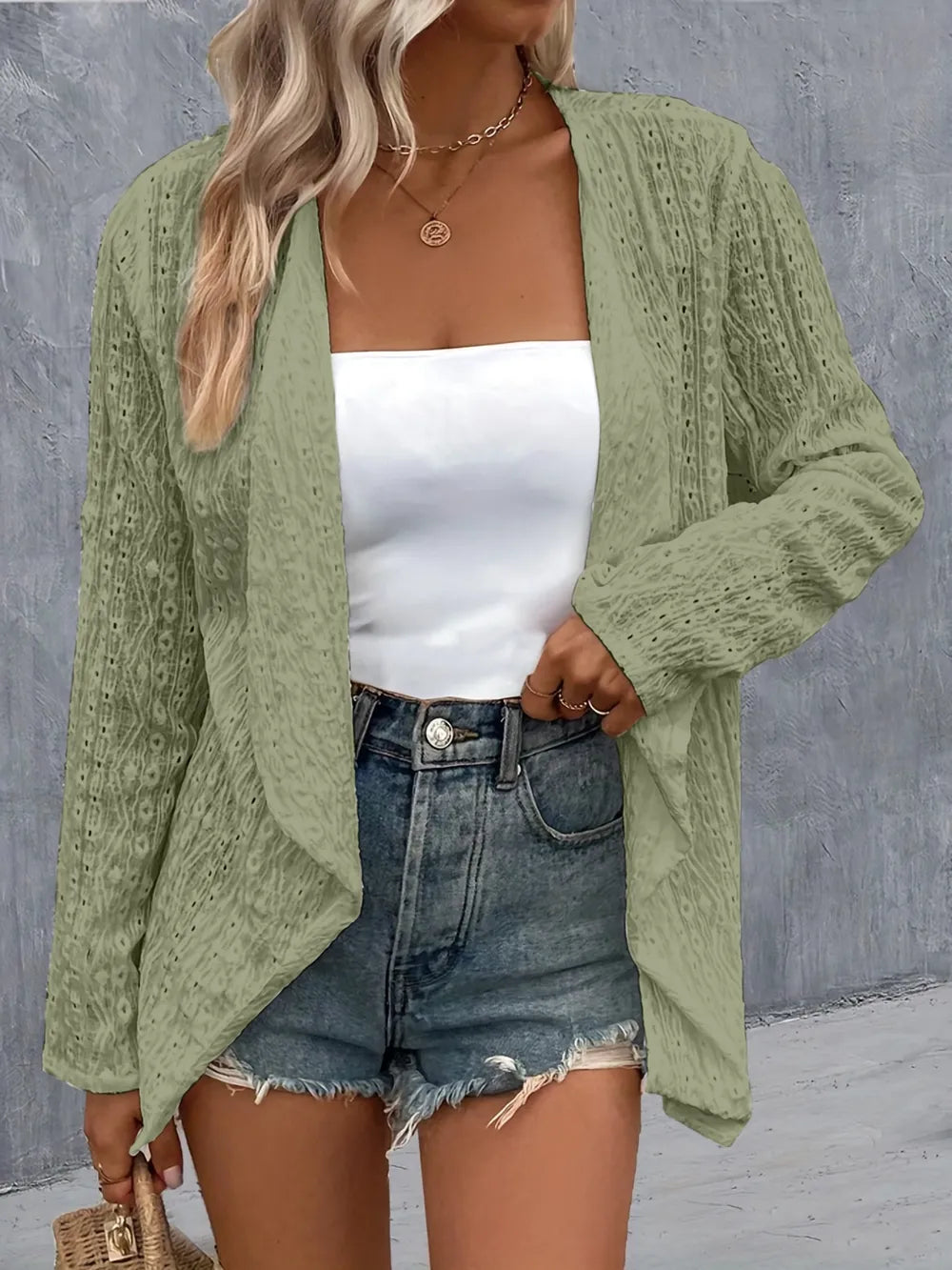 Pernilla broderad cardigan