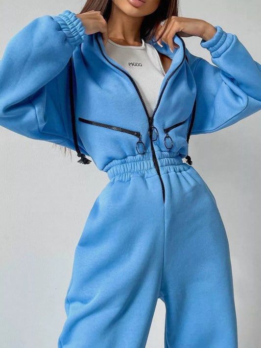 Angelique jumpsuit med dragkedja