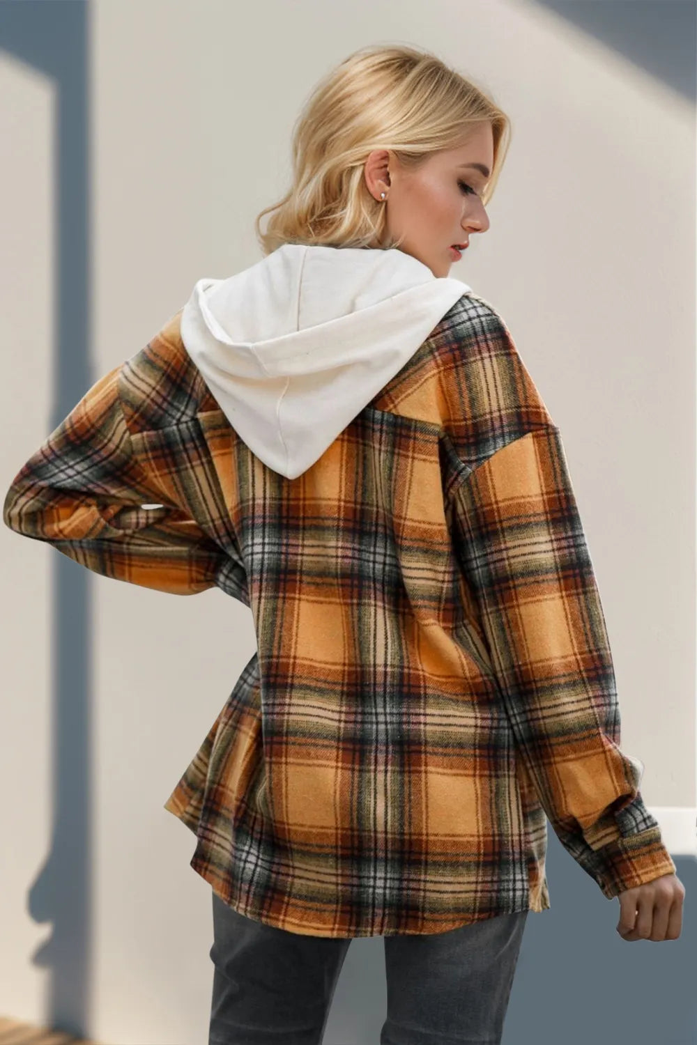 Selina rutig hoodie