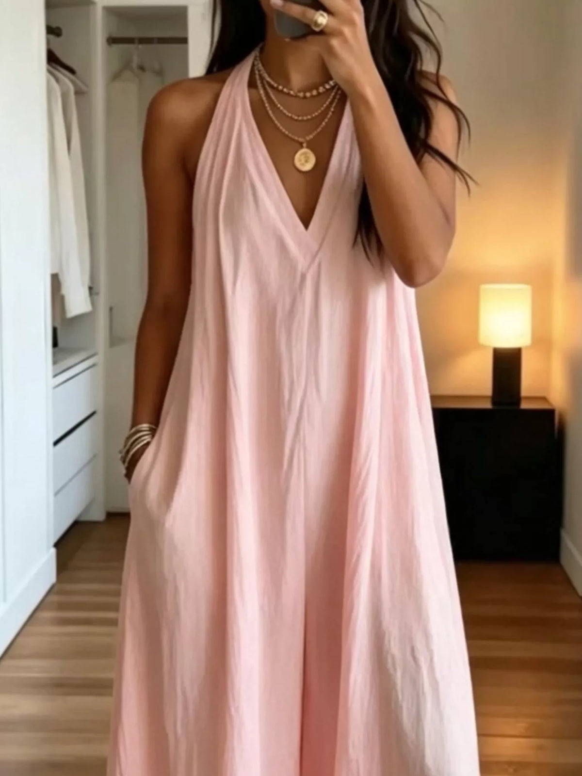 Ariana jumpsuit med halterneck