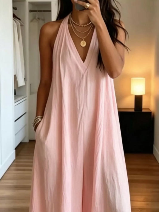 Ariana jumpsuit med halterneck