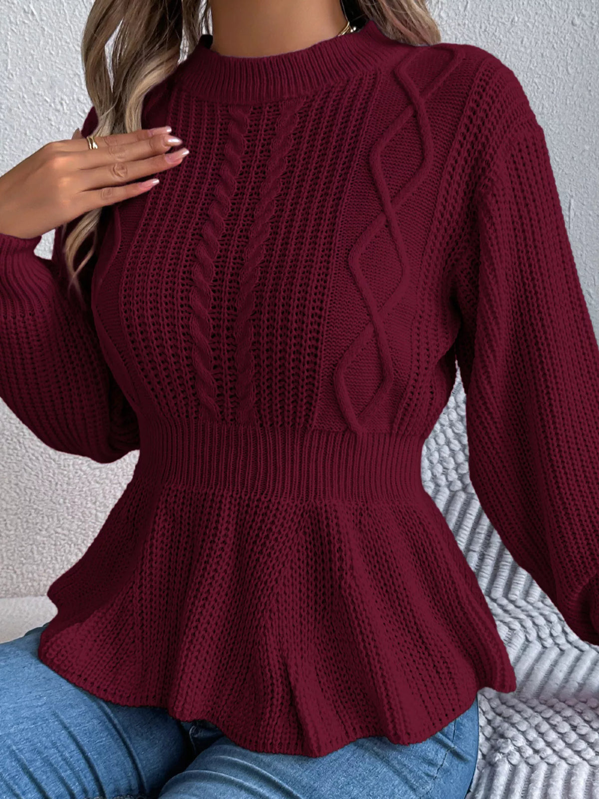 Dea tröja med peplum