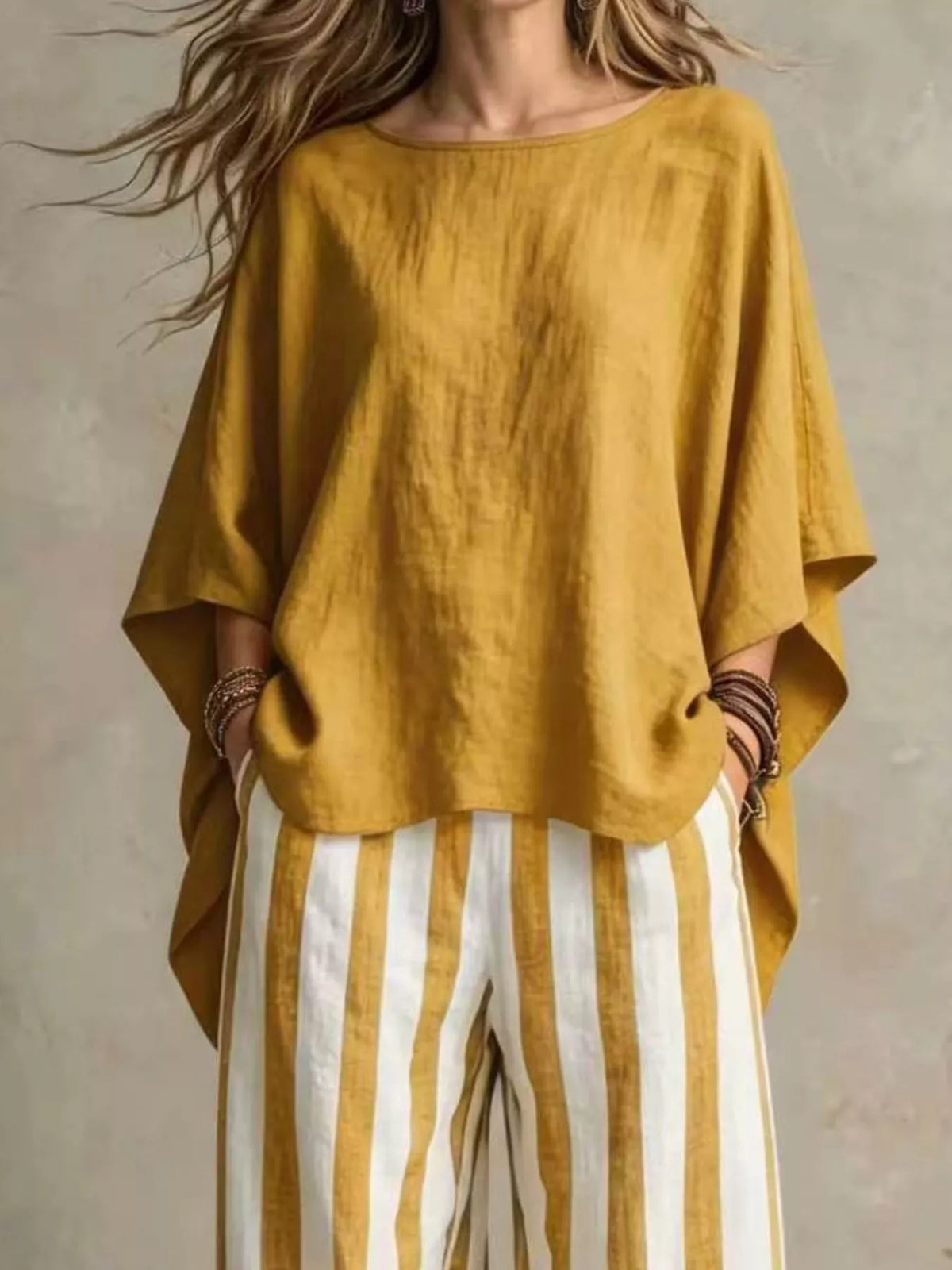 Melisande set med topp och byxor