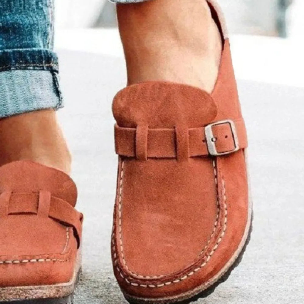 Maeve loafers i läderlook