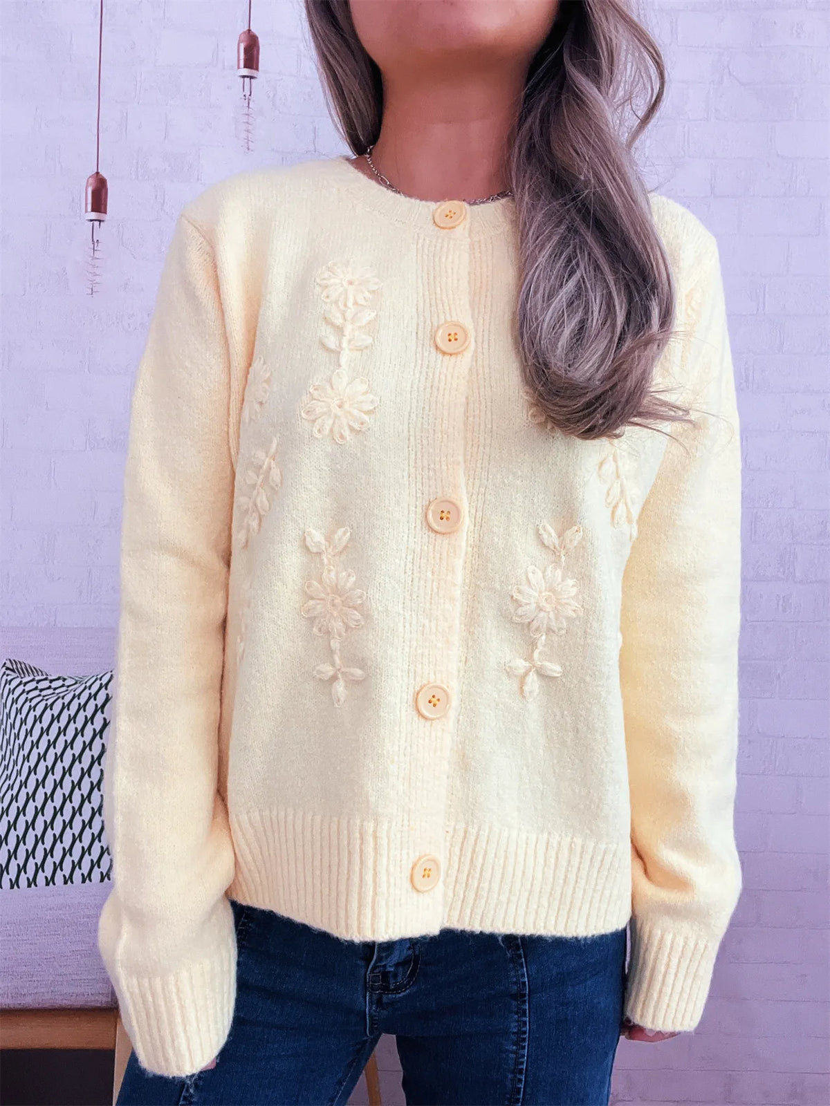 Angelina blommig cardigan