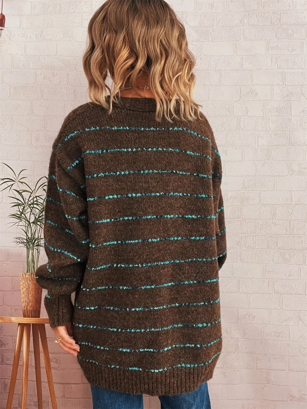 Saskia randig cardigan