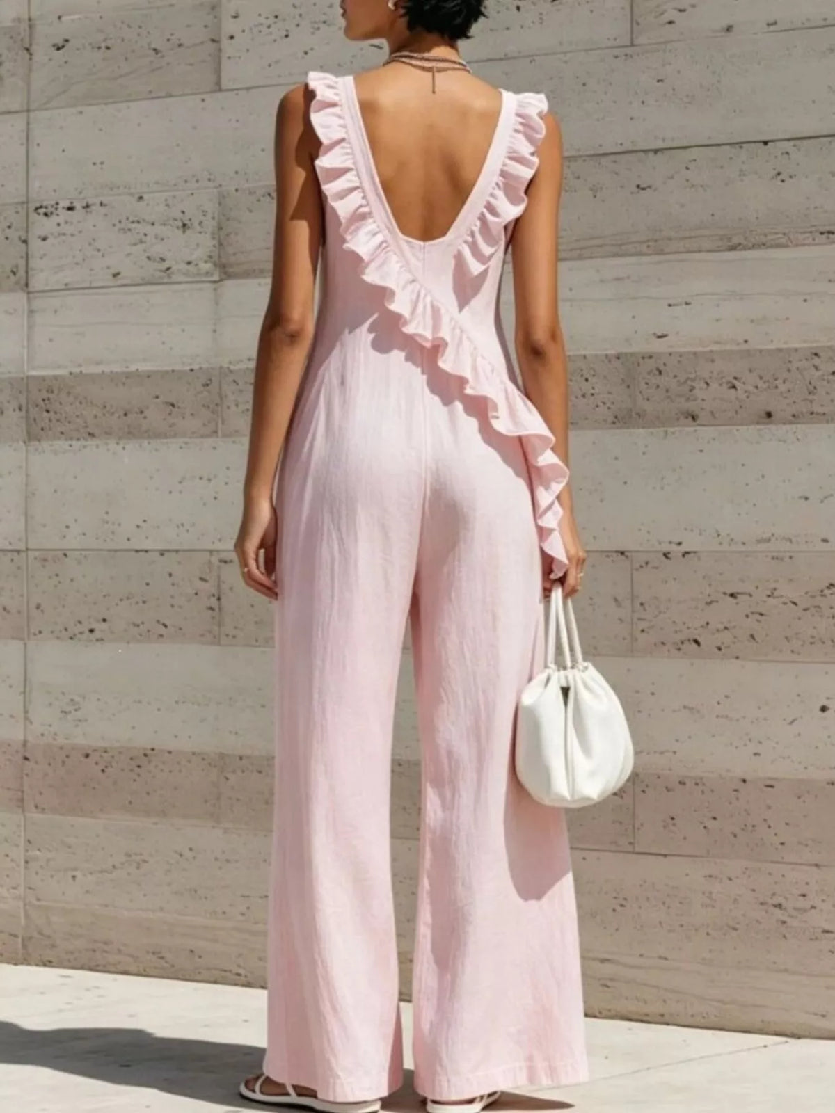 Calliope jumpsuit med volanger