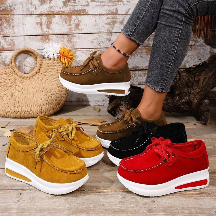 Kerry sneakers i läderlook