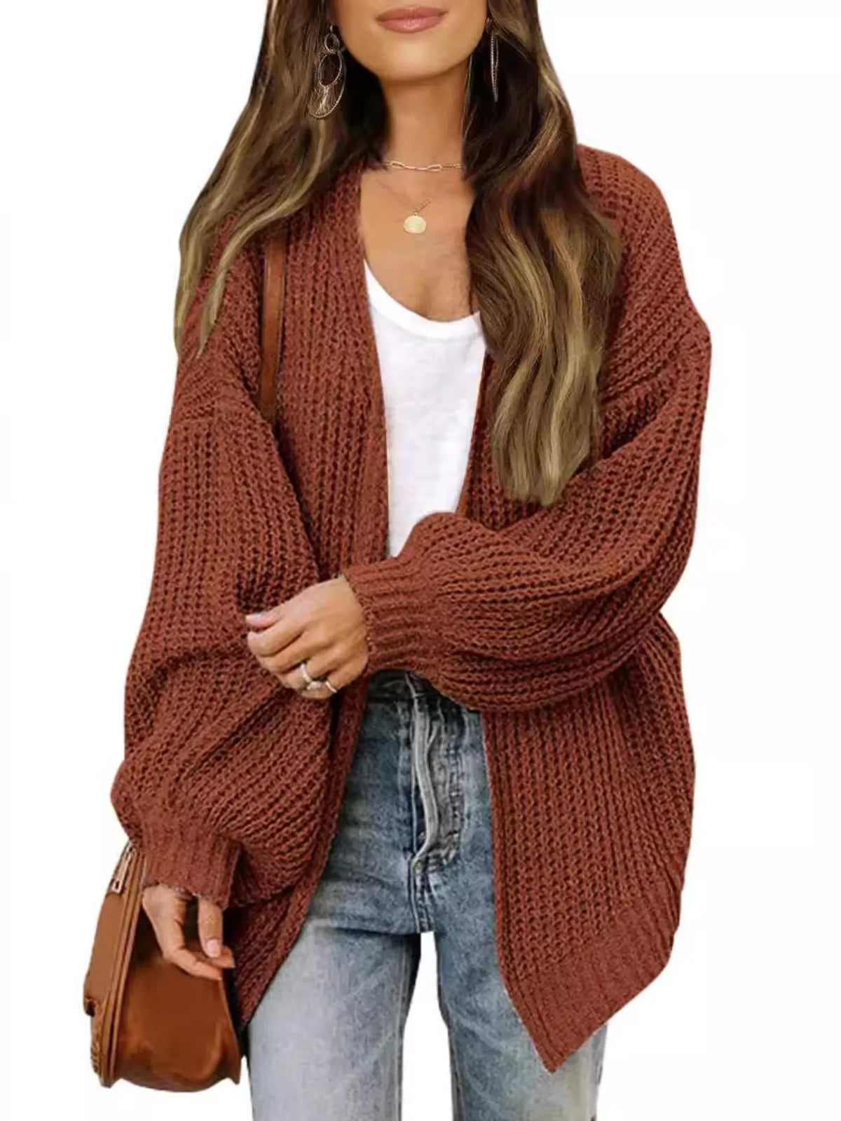 Rosemarie grovstickad cardigan