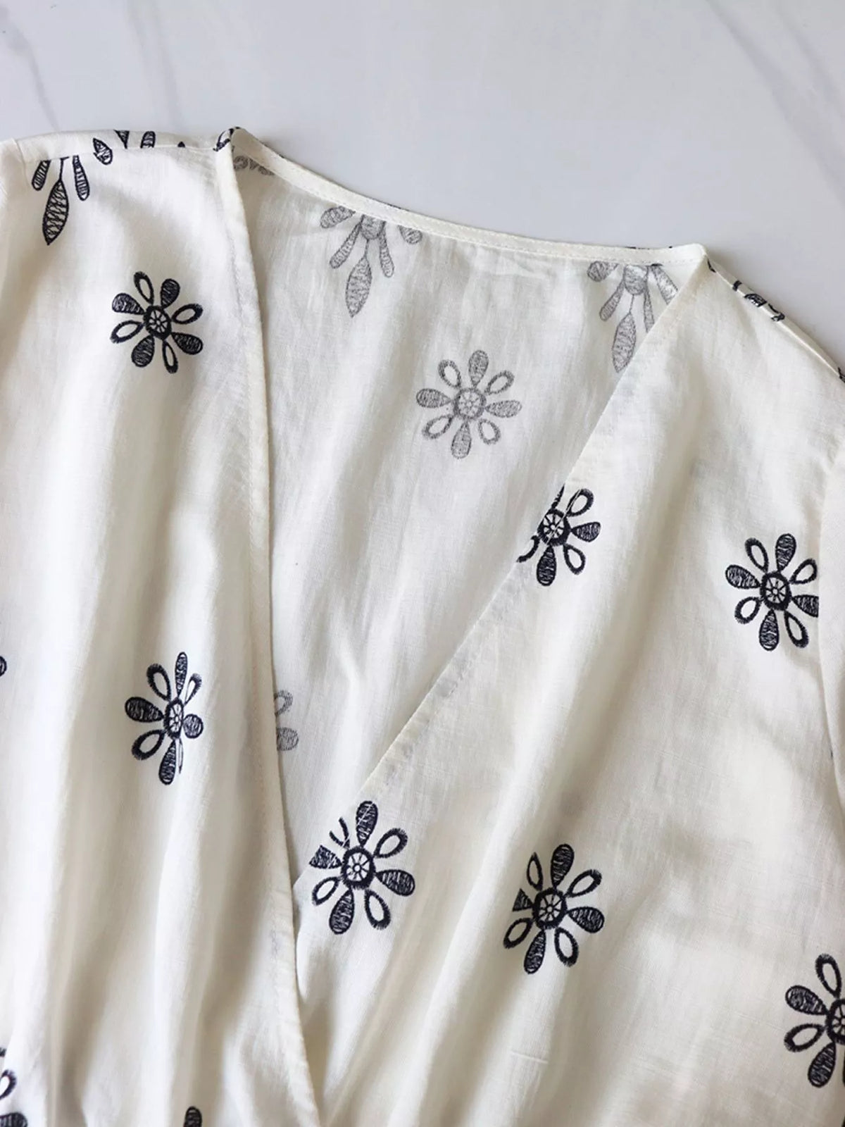 Bronwen omlottskuren jumpsuit