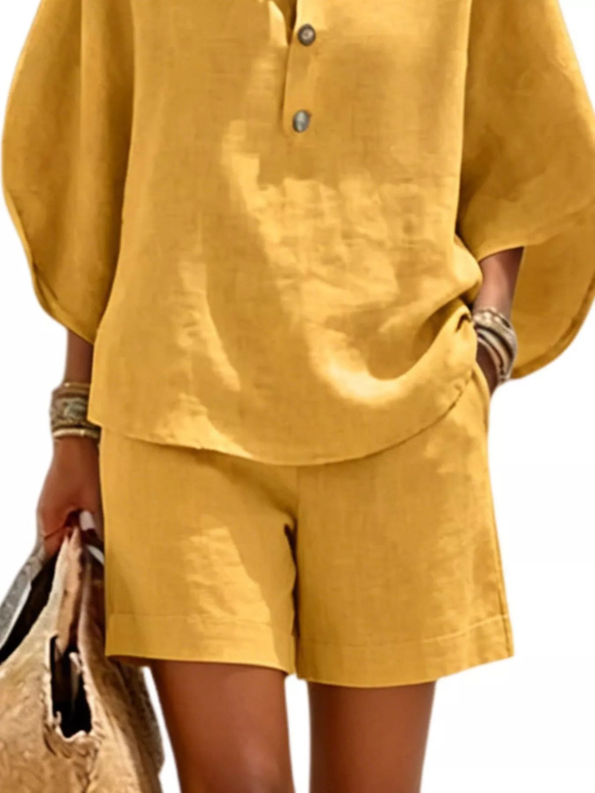 Gry set med topp och shorts