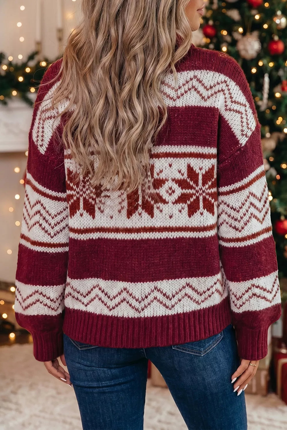 Viveka geometrisk cardigan