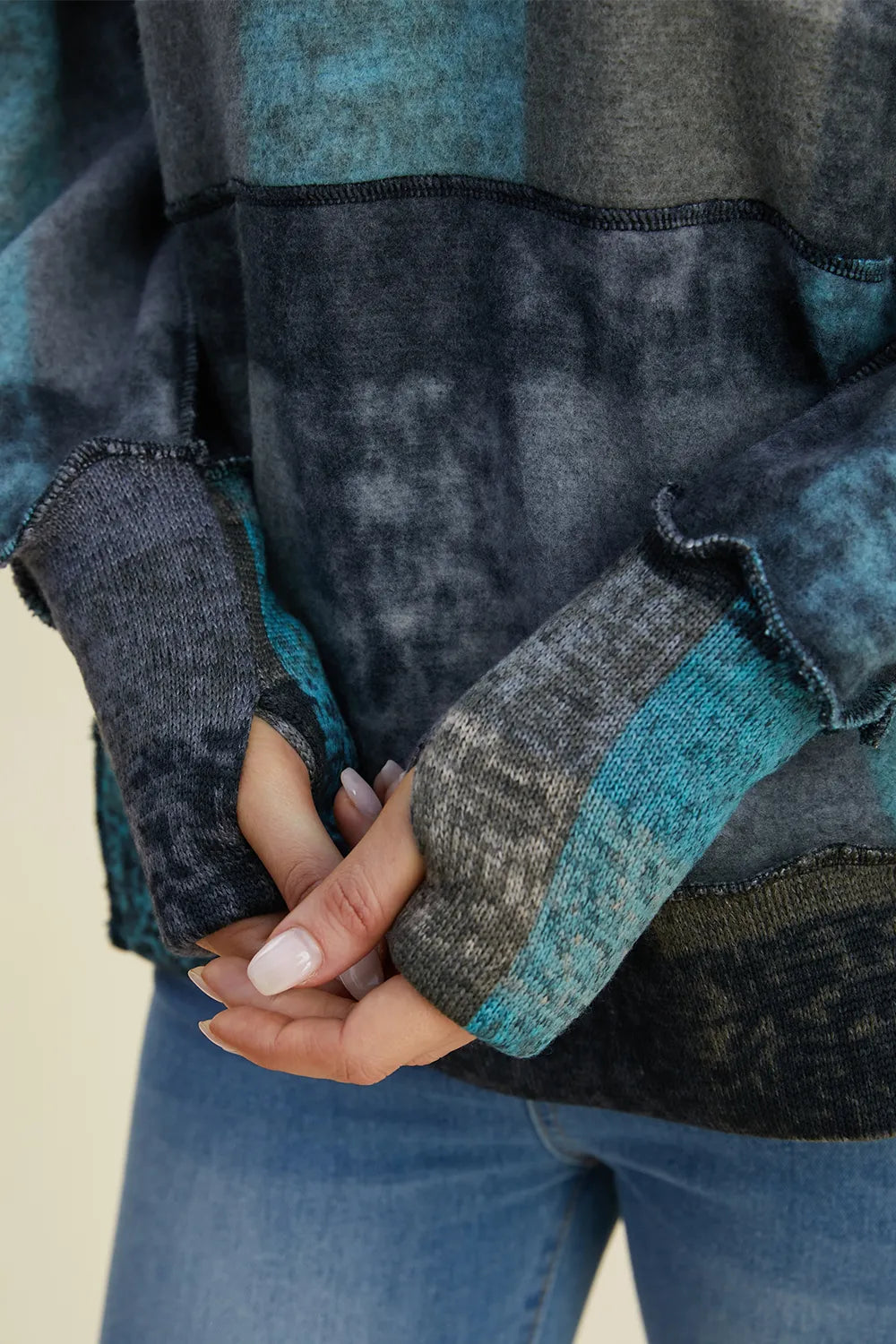 Amalia rutig hoodie