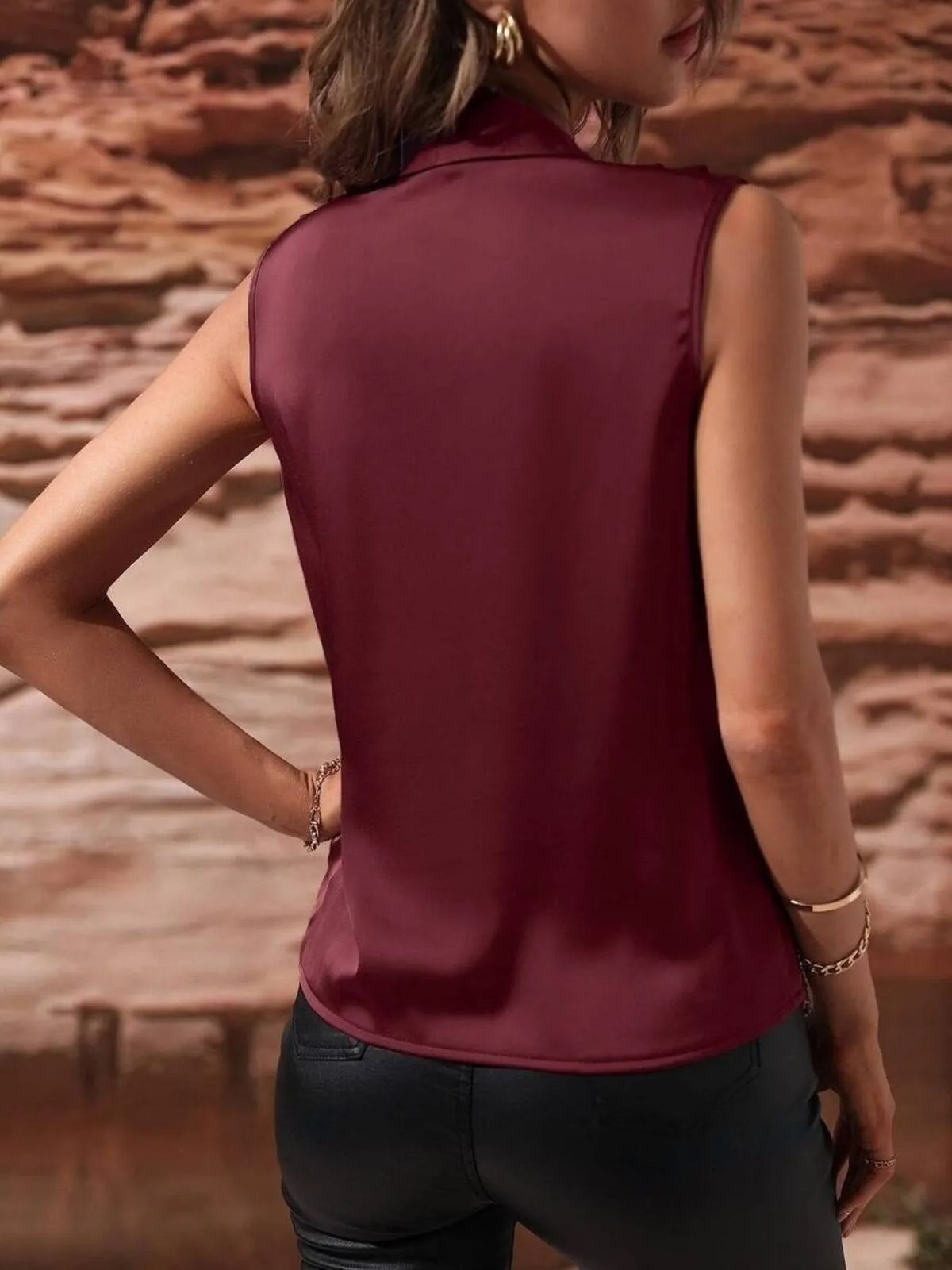 Charlotta ärmlös blus