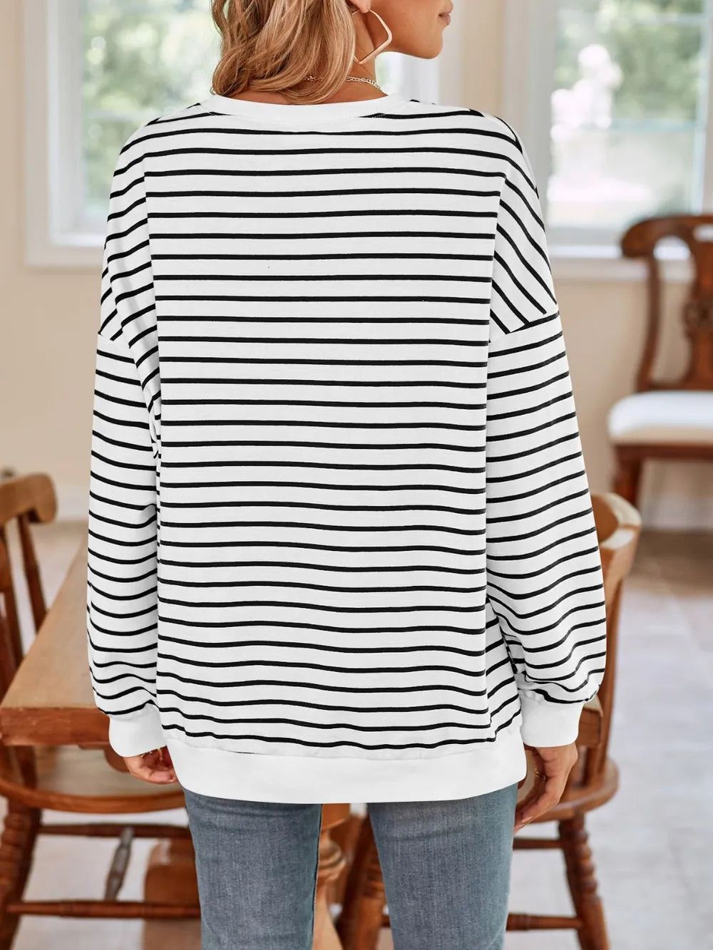 Birgit randig sweatshirt