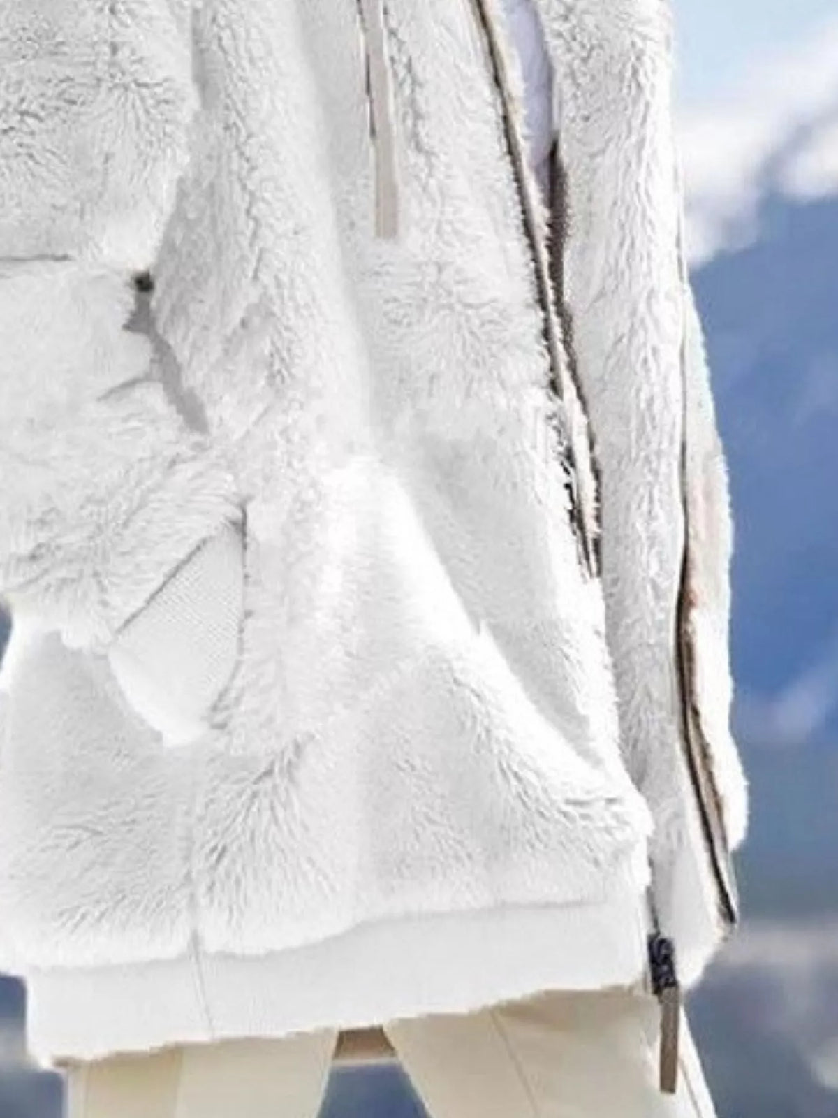 Sanne hoodie i fleece