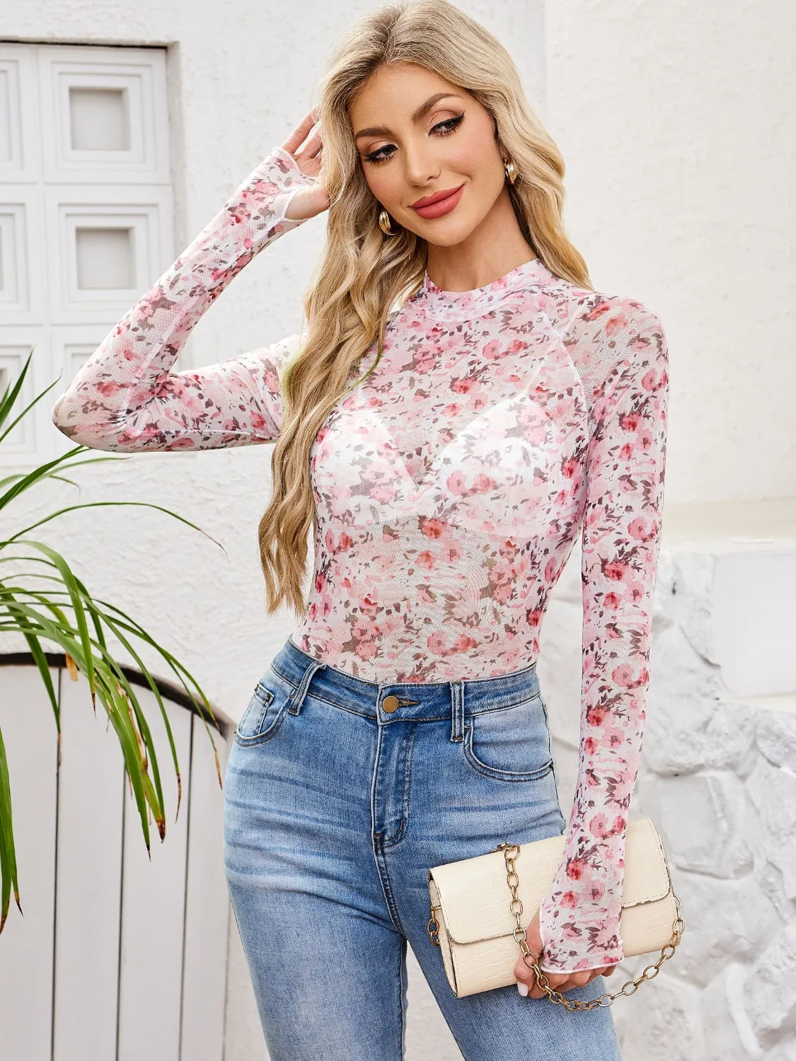 Amelia blommig topp