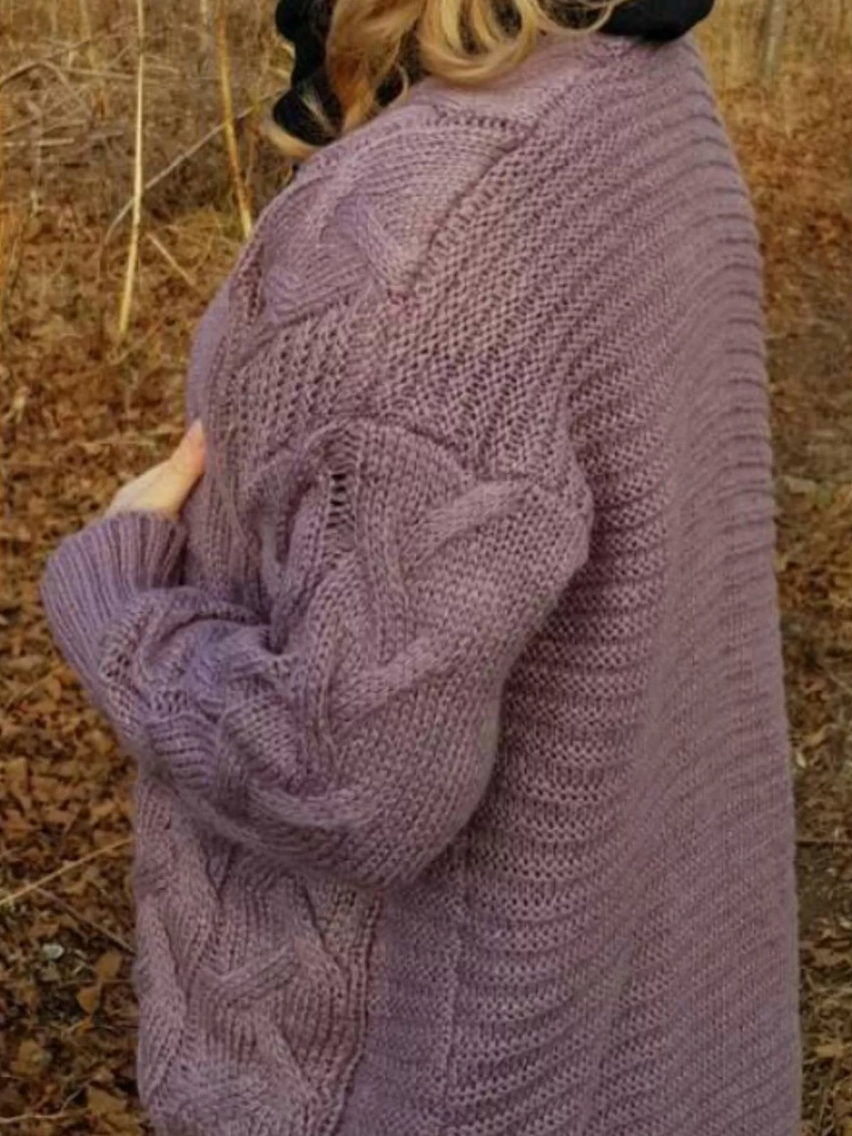 Torgerd kabelstickad cardigan