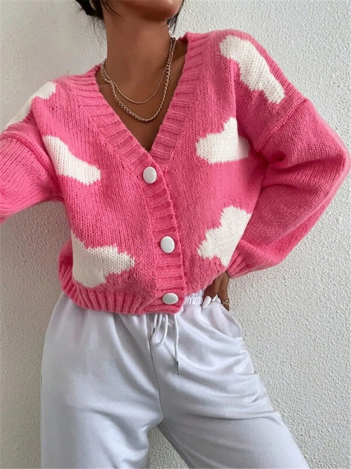 Ravenna cardigan med spets