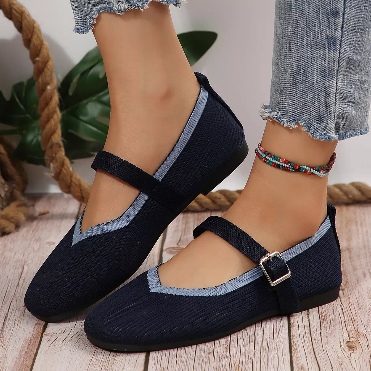 Sheryl slip-ons i mesh