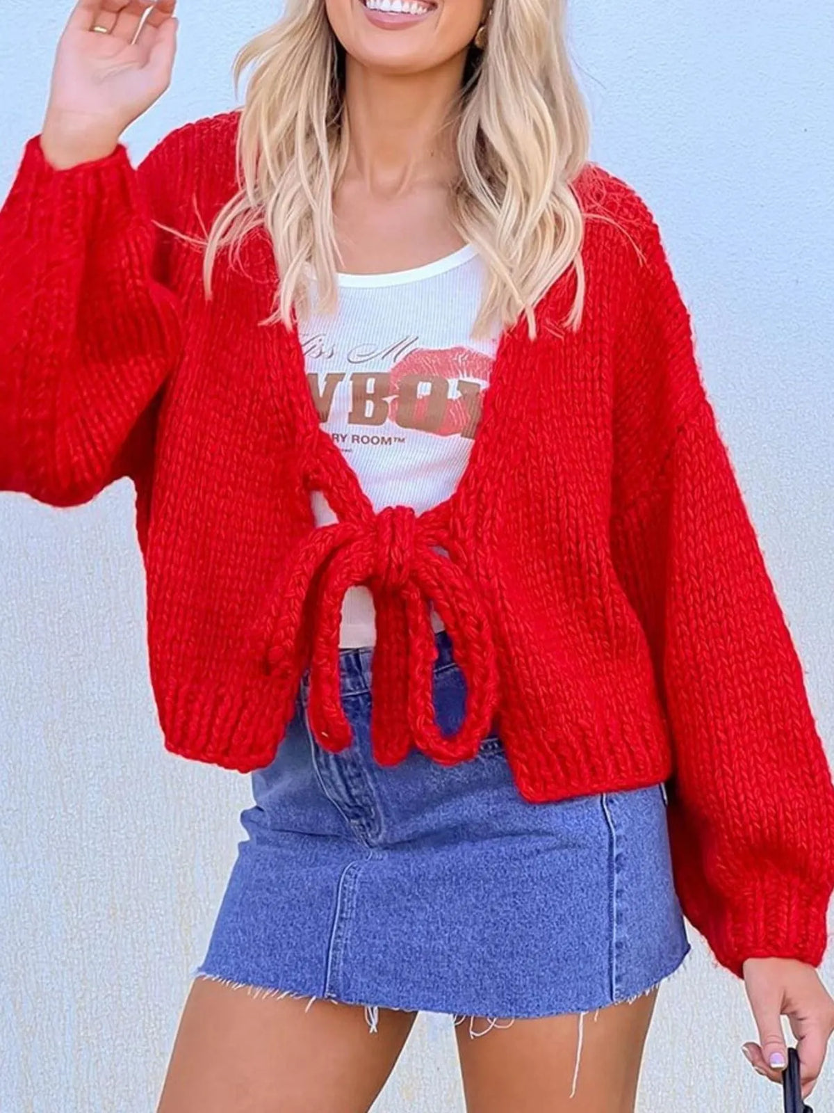 Amya croppad cardigan