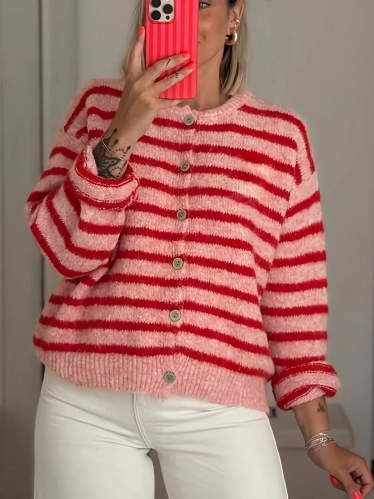 Matilda randig cardigan