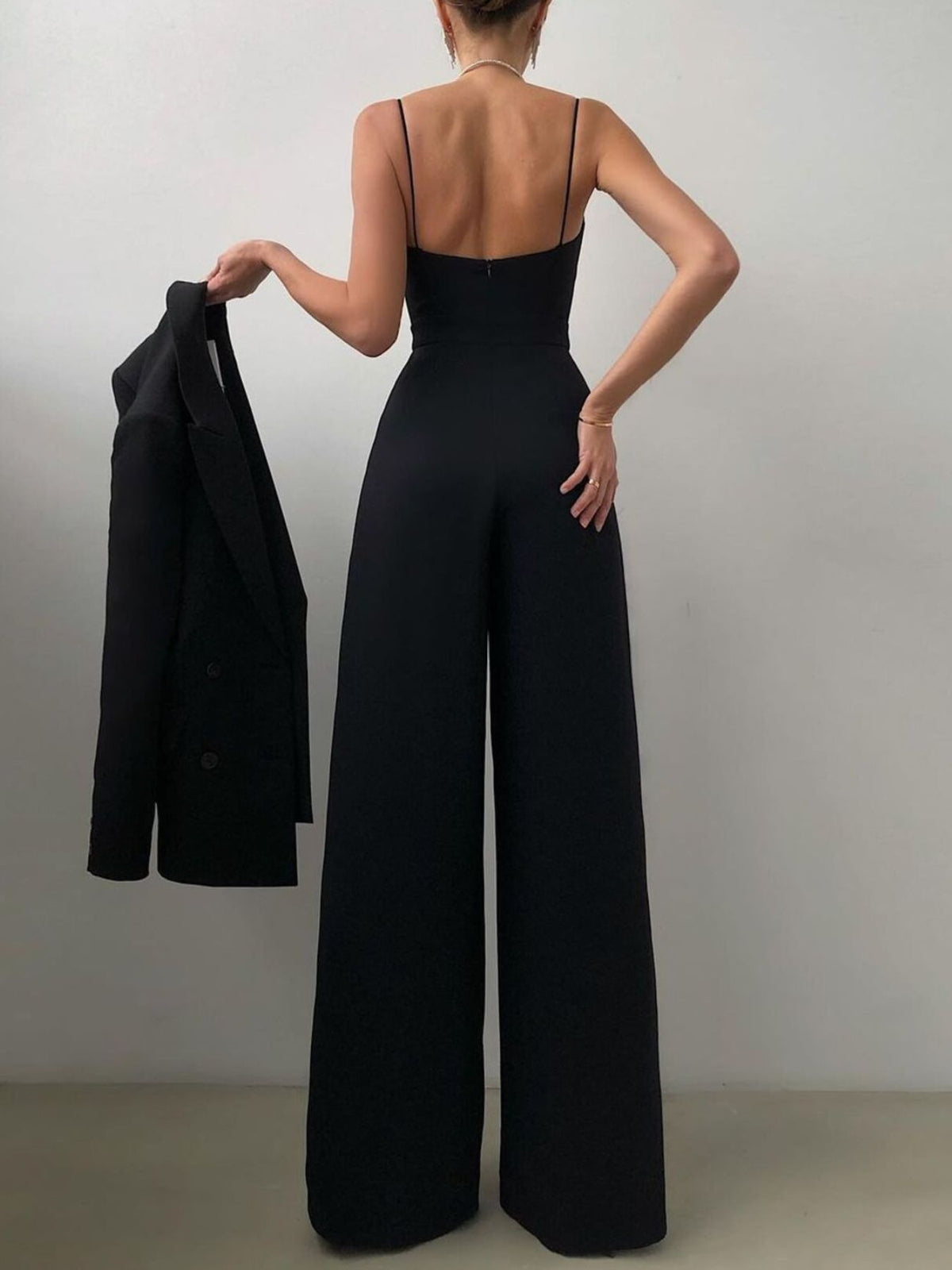 Libby jumpsuit med smala axelband