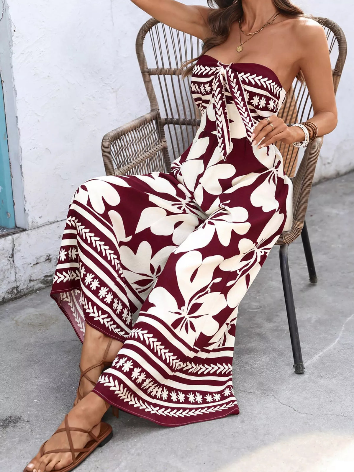 Lucille blommig jumpsuit