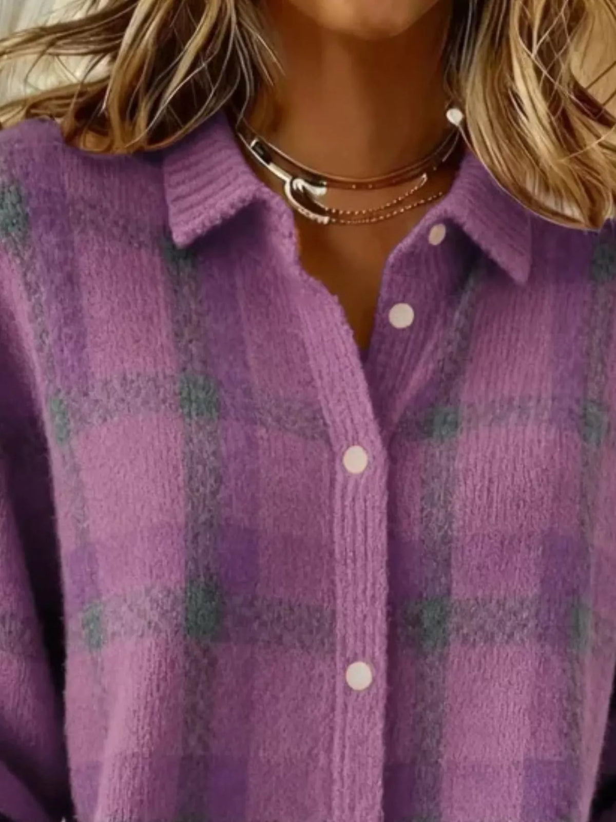 Yasmin rutig cardigan
