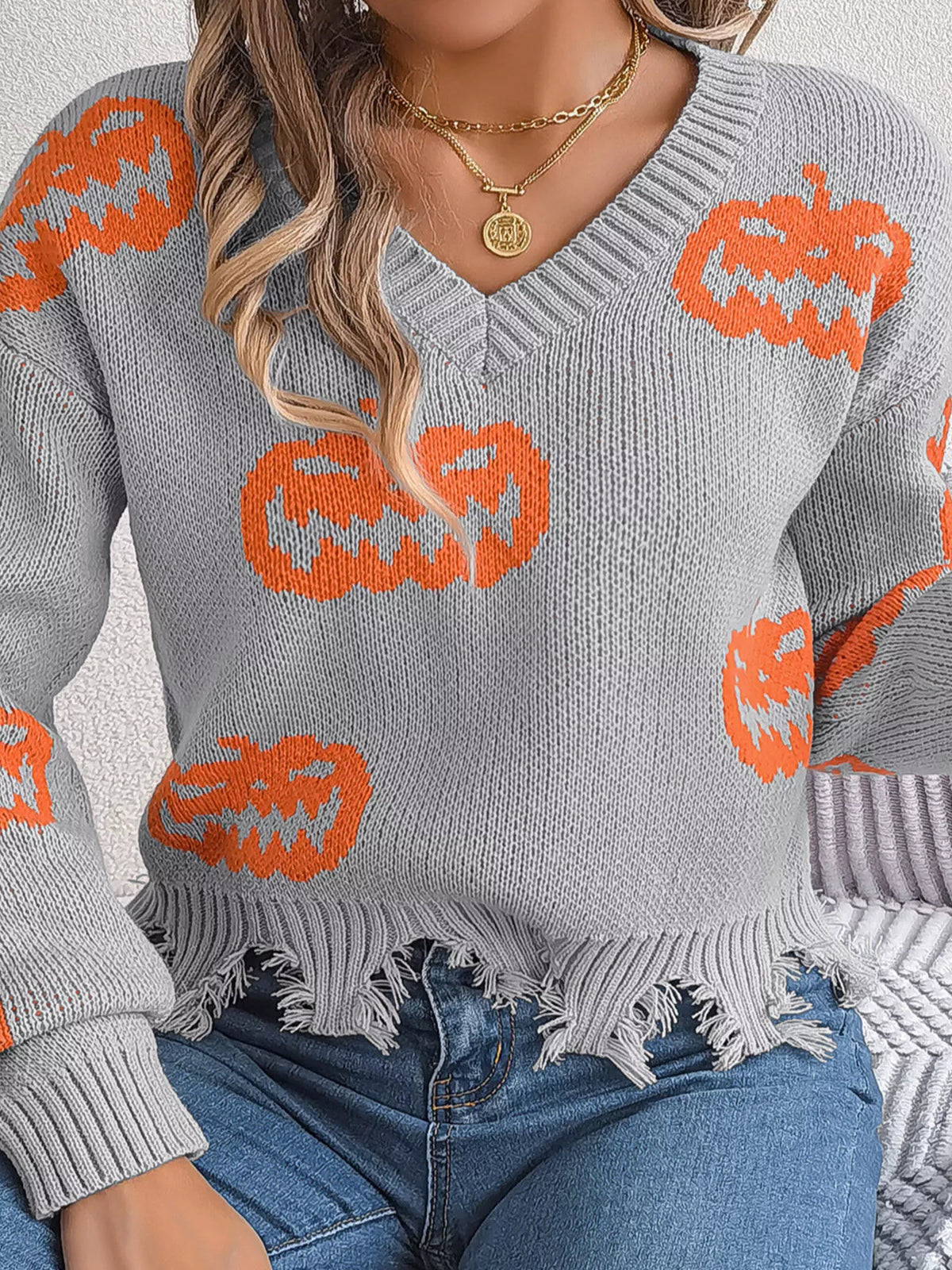 Doris tröja med pumpamotiv