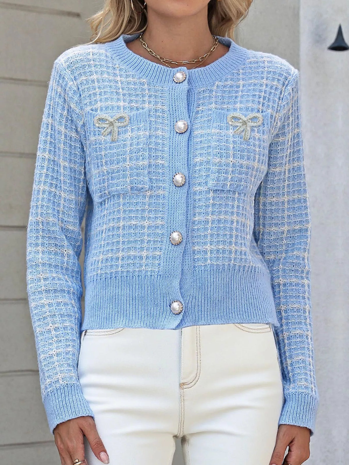 Marja cardigan i tweed