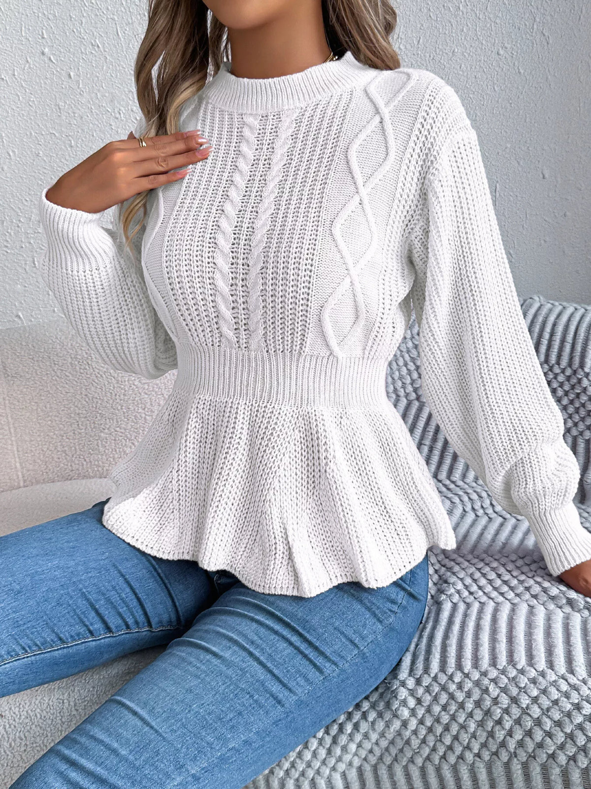 Dea tröja med peplum