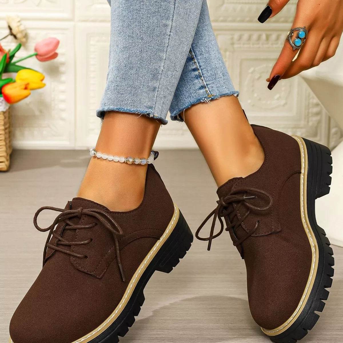 Florine loafers i mocka