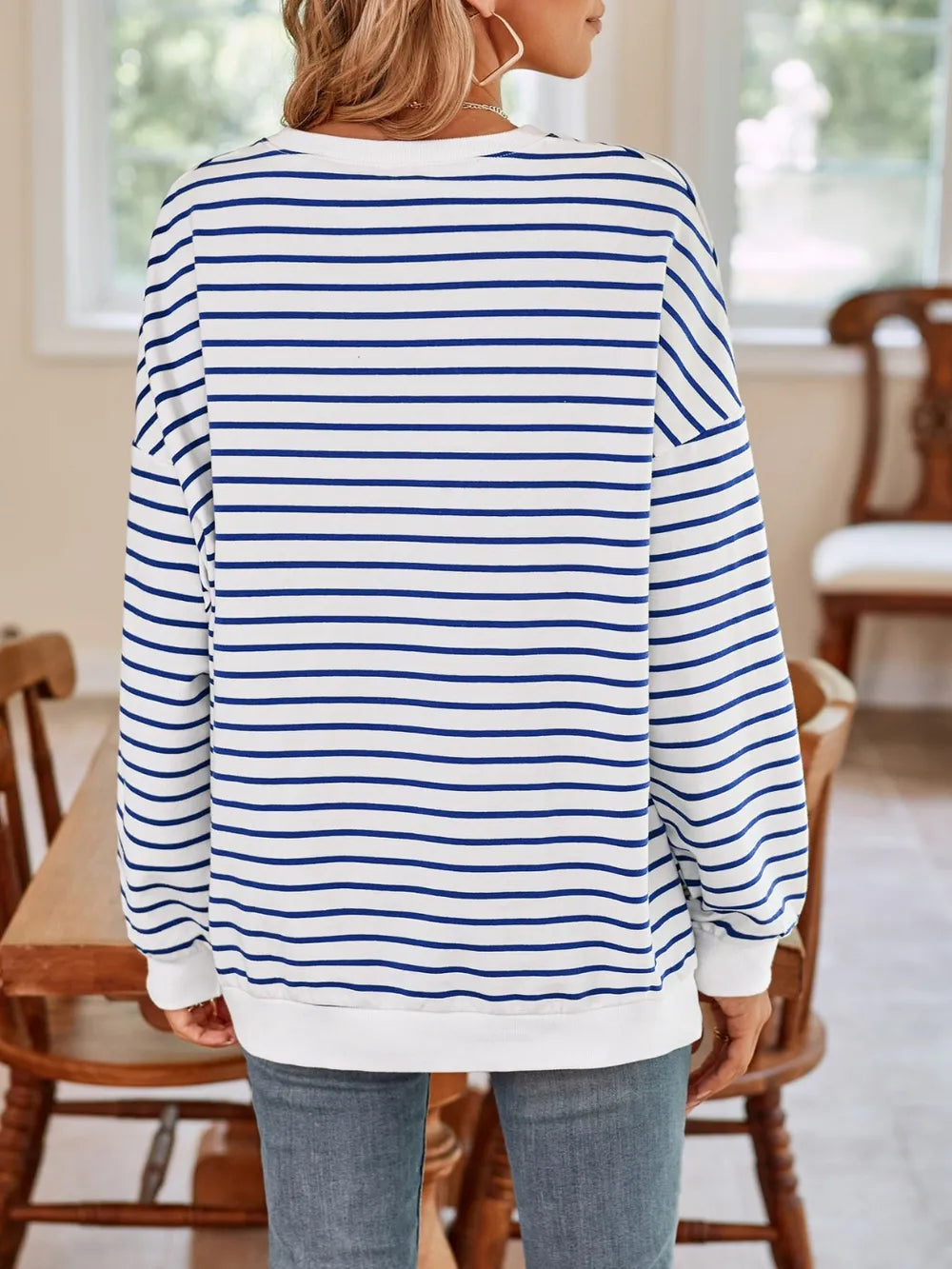 Birgit randig sweatshirt