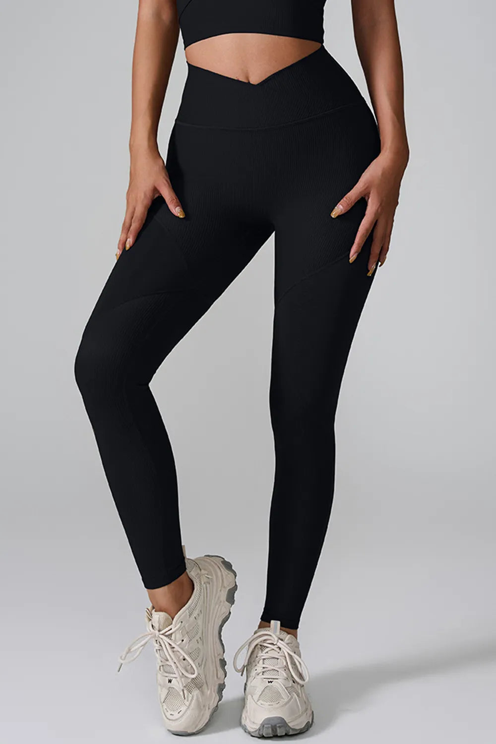 Hilma högmidjade leggings, svart