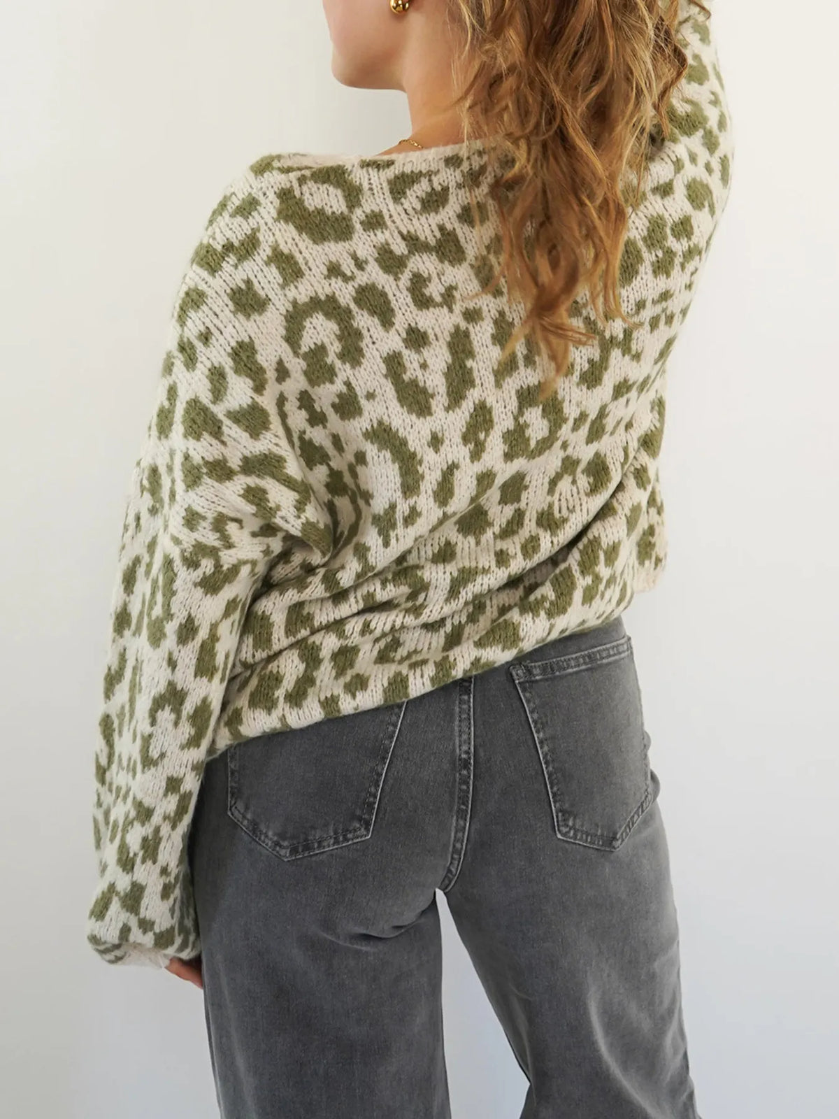 Irja leopardmönstrad cardigan