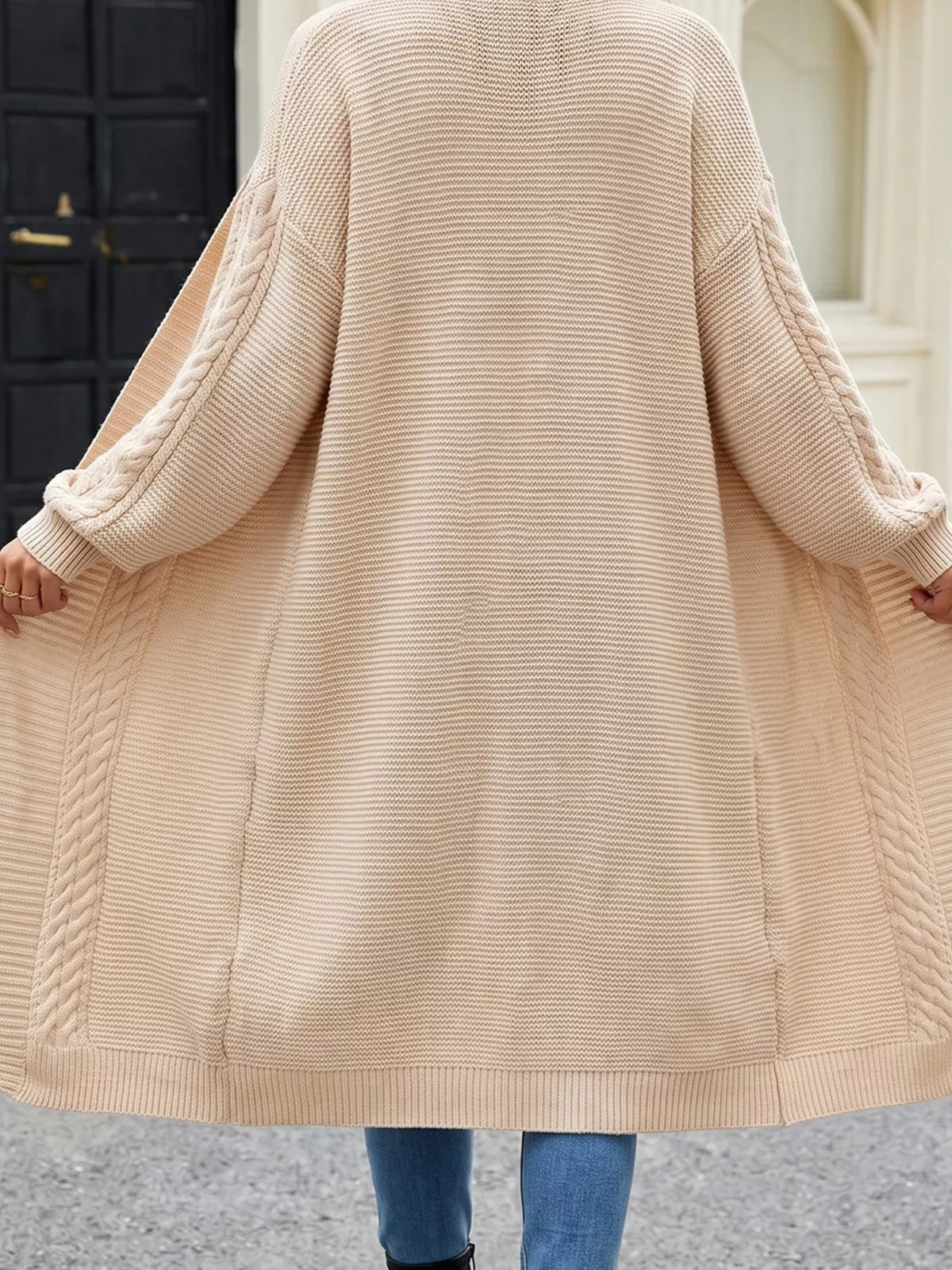 Maria kabelstickad cardigan