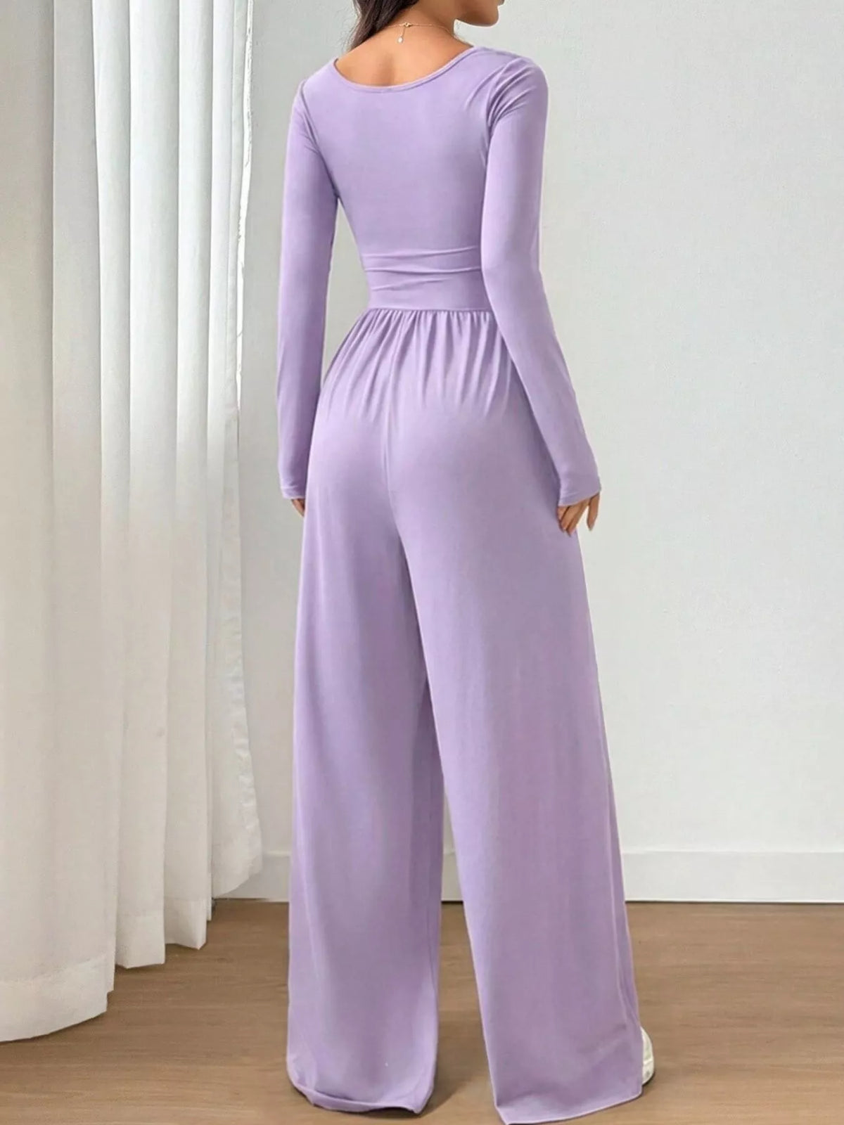 Jelena jumpsuit med fyrkantig ringning
